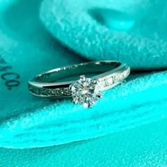付属完品☆Tiffany & Co. ダイヤモンド0.33CT upプラチナ指輪 - メルカリ