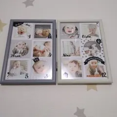 ✨新品未使用✨アフタヌーンティー　ベビーフォトフレーム 12ヶ月 成長記録