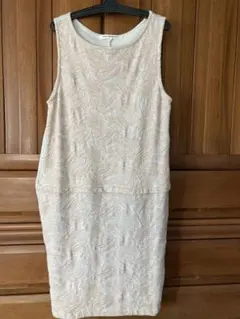 GREEN LABEL RELAXING ノースリーブコットン刺繍ワンピース