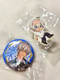 イブラヒム くら寿司コラボ めじるしチャーム＆缶バッジ セット