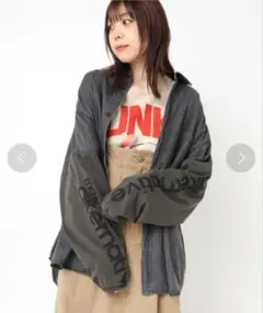 RNA B2843 カットソーコンビＢＩＧシャツ(未着用)