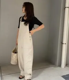 canal jean リネンワンショルダーサロペット - メルカリ