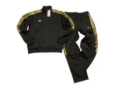 新品 adidas◆XL◆ジャージセットアップ◇ブラック ゴールド ◆裏起毛◆
