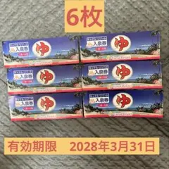 キャナルリゾート 入泉券 6枚セット　(有効期限　2028年3月31日)のサムネイル