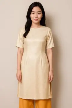 ベトナム 民族衣装 アオザイ L 4