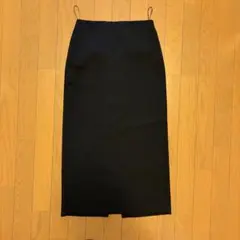 UNIQLO クレープジャージーナロースカート ブラック S