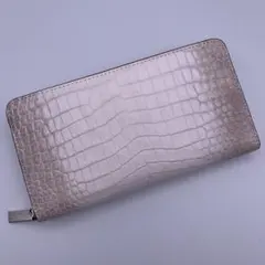 ヒマラヤクロコダイル　クロコダイル財布　長財布　財布　マットクロコ　サイフ　本革