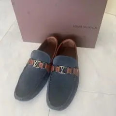 LOUIS VUITTON ネイビー ローファー