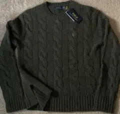 【新品未使用タグ付き】ポロラルフローレン　ケーブル　ウール　カシミヤ　セーター