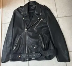 秋冬　LEATHER HOLIC イタリアンレザー ライダースジャケット XL