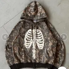 WISHFOREVER 骨格プリント ダブルジップパーカー NOREMID 2025年最新】WISHFOREVER ジップパーカーの人気アイテム - メルカリ