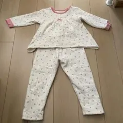 美品ピンクドット柄 パジャマセット 110