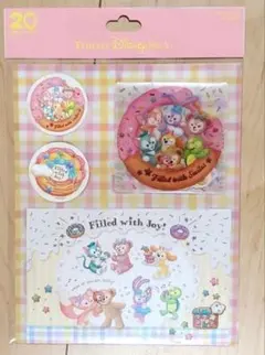 新品未使用　ダッフィー フィルド　ウィズ　ジョイ　ポストカード　シール付き