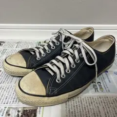 90's コンバースオールスター 紺ネイビーレザー USA製 27.5cm