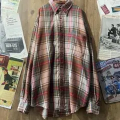 nautica 90’s フランネルシャツ マルチチェック ボタンダウン 古着