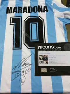 マラドーナ 直筆サイン入り アルゼンチン代表ユニフォーム ICONS社証明