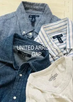 ALLブランド メンズ 【美品•春夏】長袖•半袖シャツ4点 おまとめ売り