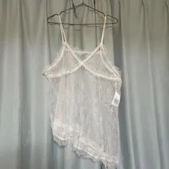nikoandand… ニコアンド　総レースイレヘムキャミ　レースキャミ