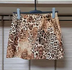 ゼラール ラップスカート 巻きスカート ヒョウ柄 レオパード ブラウン系 L