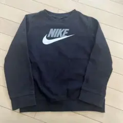 NIKE キッズ トレーナー ブラック ロゴ