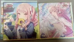 暁山瑞希 ミニ 色紙 コレクション 56B 特訓前 特訓後 2枚セット まとめ