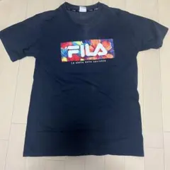 【FILA】レディース ネイビーTシャツ Mサイズのサムネイル