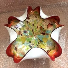 MURANO ムラーノ ベネチアンガラス アートボウル 皿 小物入れ 鉢