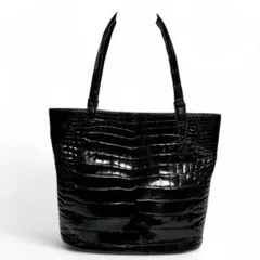 ✨極美品✨シャイニングクロコダイル トートバッグ JRAタグ付 肩掛け