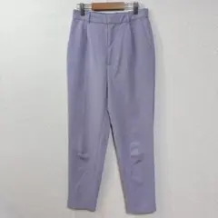 ジーユー　GU ストレッチ　テーパードパンツ　ラベンダー色　パープル　【Ｍ】