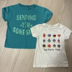 キッズ 半袖Tシャツ 2枚セット 130cm