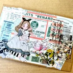 poyo☆彡ヴィンテージ素材セット コラージュ素材 紙もの おすそ分け