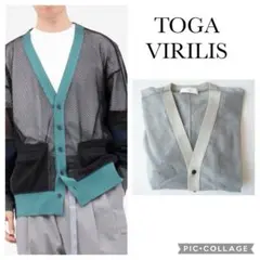 TOGA VIRILIS トーガ ビリリース メッシュジャージカーディガン