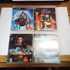 PS3アクションゲーム4本セット、パッケージ 説明書付