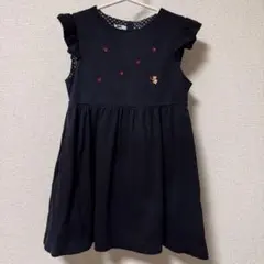 familiar ワンピース 110 刺繍　ファミちゃん　ファミリア　ドレス