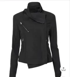 Asymmetrical Biker Leather Jacket - メルカリ