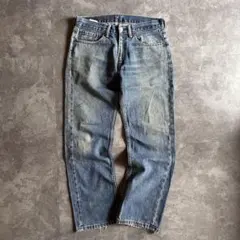 リーバイス 505 ストレート W32 L29 鬼ヒゲ グランジ フェード