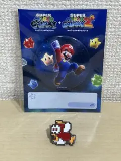 スーパーマリオ　プクプク　ピンバッジ　マリオ　缶バッジ　2点セットのサムネイル
