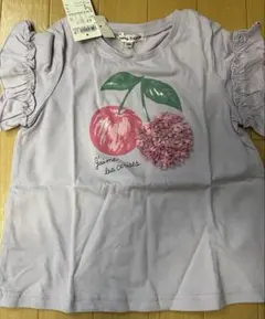 フリル袖 チェリー柄 Tシャツ 120のサムネイル