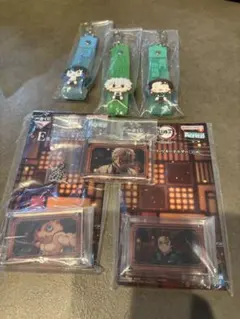 一番くじ　鬼滅の刃　ぽこっとチャーム、アクリッキーホルダー6点セット