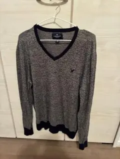 American Eagleグレー Vネックニットのサムネイル