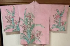羽織　しぼり　ピンク　花柄