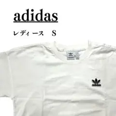古着 adidas レディース 半袖 Tシャツ ホワイト Sのサムネイル