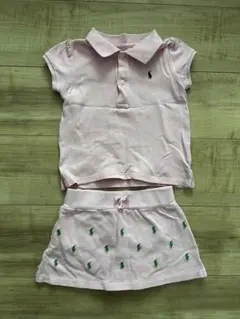 Ralph Lauren ピンク ポロシャツ スカート セット