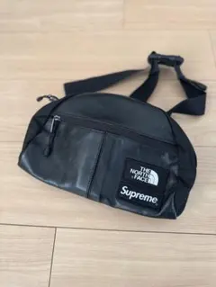【本革、レア】シュプリーム ノースフェイス　レザーボディバック　leather
