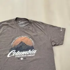ま*し様 US古着Tシャツ Columbia コロンビア ブラウン 茶色 XL
