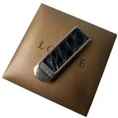 LOEWE ブラウン　マネークリップ　クロコダイル LOEWE ブラウンマネークリップクロコダイル