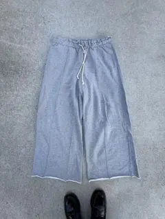 00s グレー ワイドスウェットパンツ