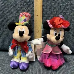 ディズニー　ミッキー　ミニー　ぬいぐるみバッジ　2010年イースター