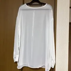 JEANASIS シアーシャツ ホワイト 長袖