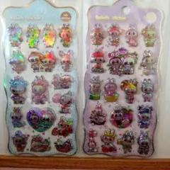 らぶぶ ホログラム オーロラボンボンドロップシール【2枚セット】